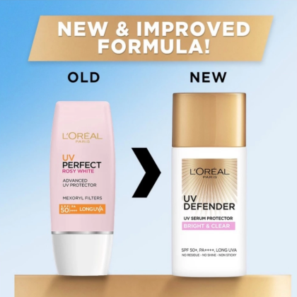 Kem Chống Nắng Loreal Nâng Tông Giảm Thâm UV Defender Bright & Clear SPF 50+ PA ++++ 50ml