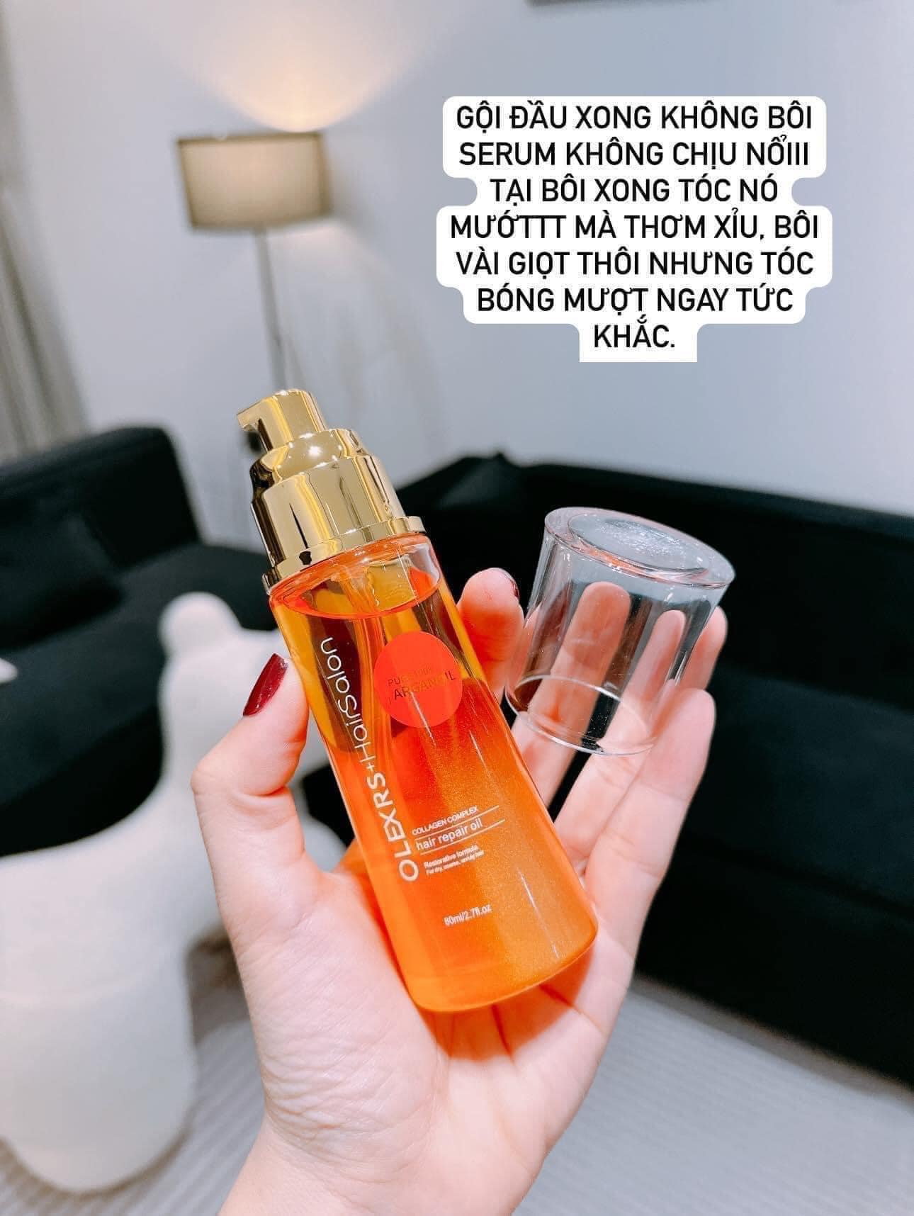 Tinh Dầu Dưỡng Tóc Olexrs Hair Salon Argan Oil Collagen Complex Hair Repair Oil 80ml