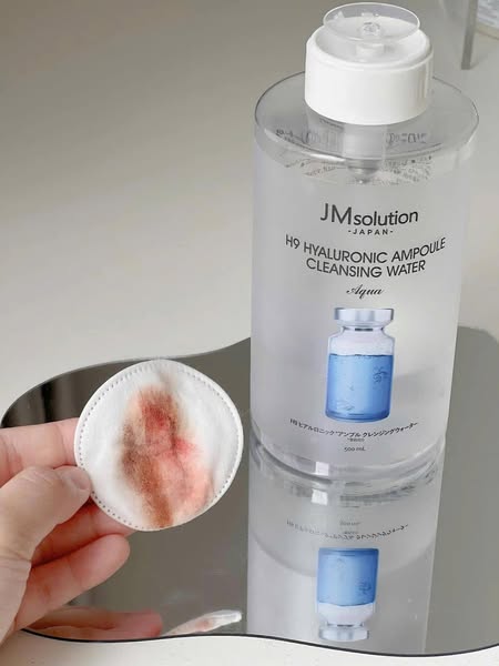 Nước Tẩy Trang Dịu Nhẹ JM Solution H9 Hyaluronic Ampoule Cleansing Water Aqua 850ml