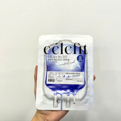 Mặt Nạ Celefit Mask Vitamin B5 Hỗ Trợ Phục Hồi Da Hộp 10 Miếng làm dịu da