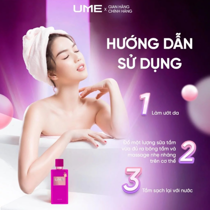 Sữa Tắm Nước Hoa U9 UME U9 Perfume Shower Gel Không chỉ là sữa tắm mà còn là nước hoa ẩn mình trong từng giọt sữa