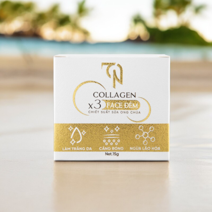 Kem Face Đêm X3 Chiết Xuất Sữa Ong Chúa 15g  Hỗ Trợ Dưỡng Trắng Da Giữ Ẩm Ngừa Lão Hóa Da