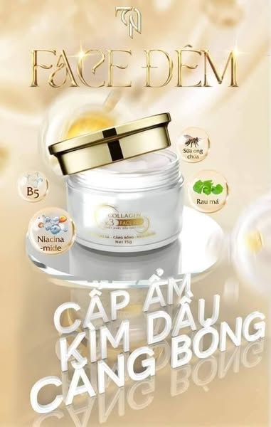 Kem Face Đêm X3 Chiết Xuất Sữa Ong Chúa 15g  Hỗ Trợ Dưỡng Trắng Da Giữ Ẩm Ngừa Lão Hóa Da