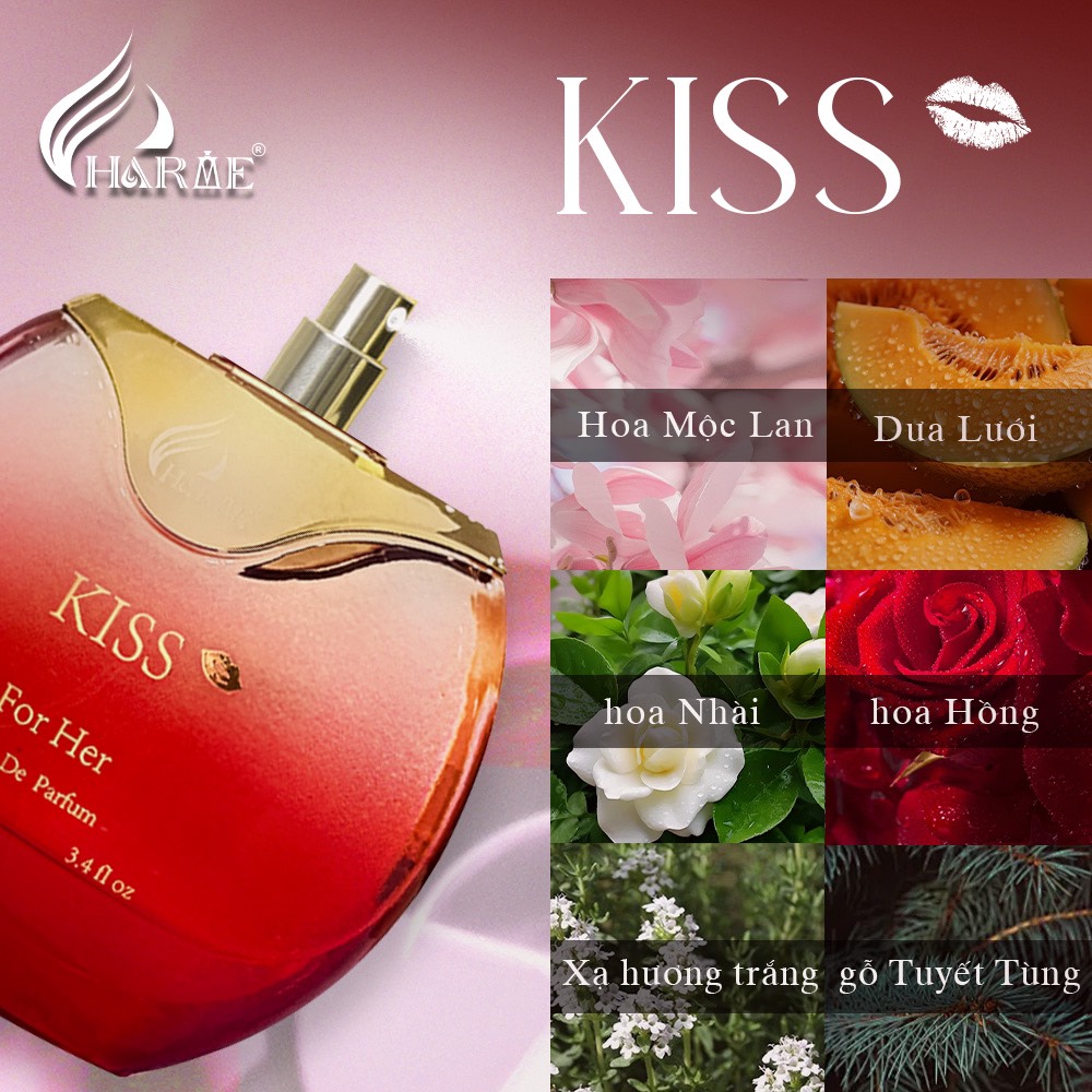 Charme Kiss để đảm bảo đủ phong cách thanh lịch, tinh tế, quyến rũ và sang trọng