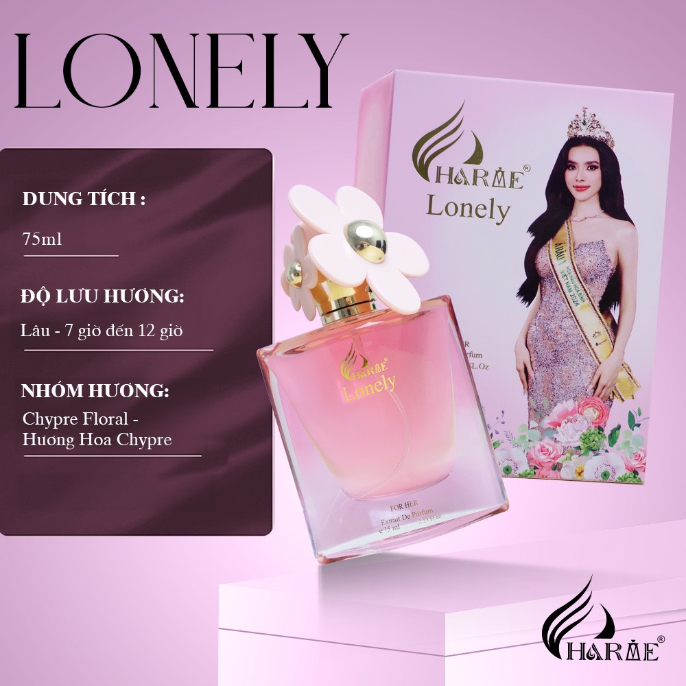 Charme Lonely là một đại diện cho sự hoàn hảo của hương thơm, mang trong mình sứ mệnh khắc họa vẻ đẹp của người phụ nữ ngọt ngào
