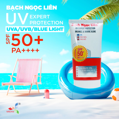 Kem Chống Nắng Bạch Ngọc Liên UV Expert Protection 50g Làm dịu da ngăn cháy nắng