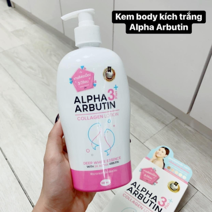Sữa Dưỡng Thể Alpha Arbutin Collagen Lotion Dưỡng Trắng Da 500ml với khả năng kích trắng dưỡng trắng da cao trên thị trường hiện nay