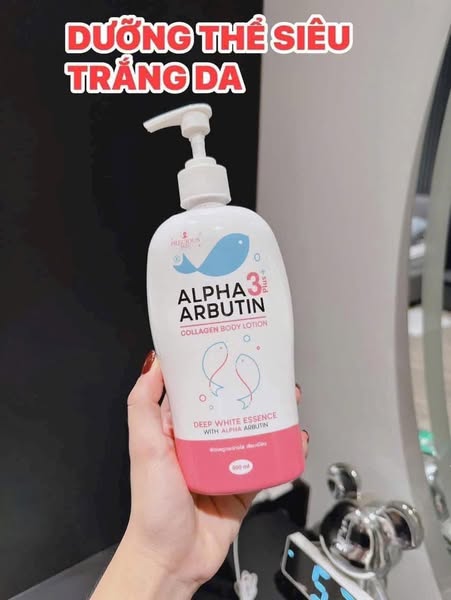 Sữa Dưỡng Thể Alpha Arbutin Collagen Lotion Dưỡng Trắng Da 500ml với khả năng kích trắng dưỡng trắng da cao trên thị trường hiện nay