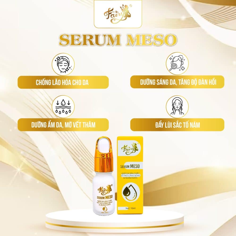Serum Meso Fairy Hỗ Trợ Dưỡng Trắng Da Căng Bóng 10ml