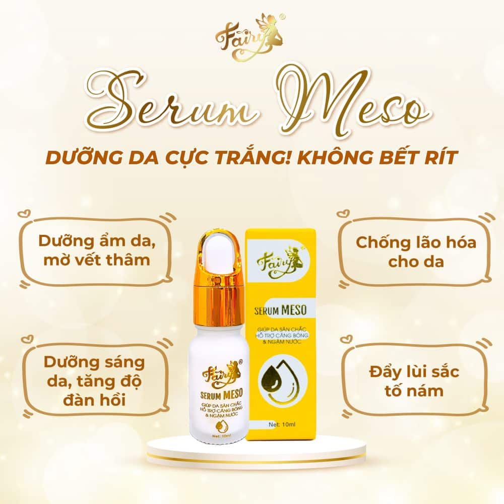 Serum Meso Fairy Hỗ Trợ Dưỡng Trắng Da Căng Bóng 10ml