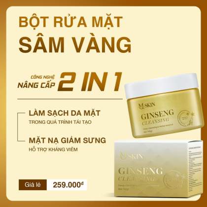 Combo Tái Tạo Sâm Vàng MQ Skin