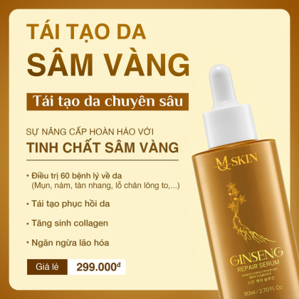 Combo Tái Tạo Sâm Vàng MQ Skin
