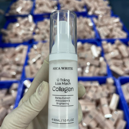 Kem Ủ Trắng Lúa Mạch Collagen Sica White Hỗ trợ làm mờ các vết thâm sạm nám giúp da luôn trẻ khỏe đầy sức sống