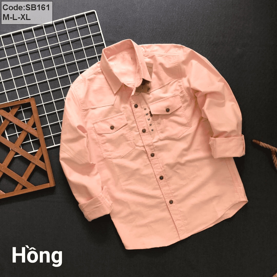 Địa chỉ sỉ sơ mi nam tay dài 2 túi cao cấp