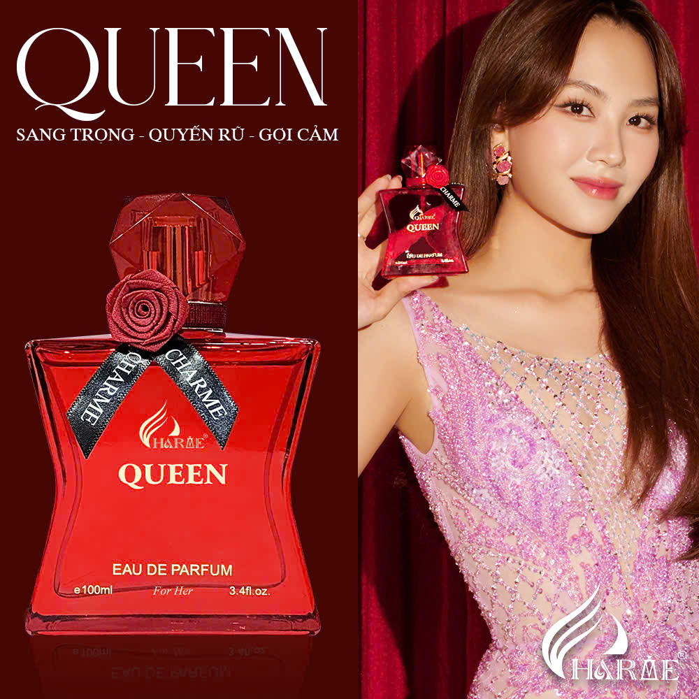 Charme Queen với điểm mạnh là sự kết hợp hài hoà giữa thành phần là hương hoa cỏ trái cây  mang lại một hương thơm vô cùng đặc biệt