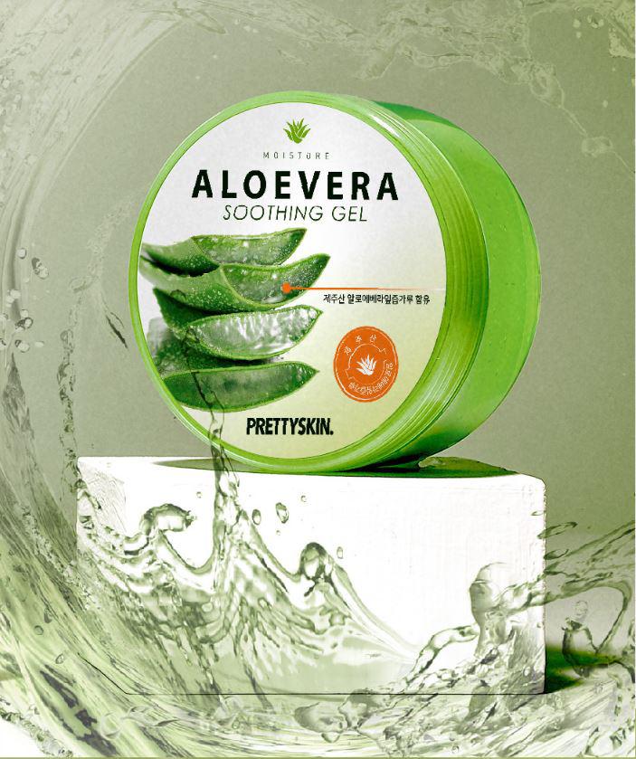 Gel Dưỡng Da Đa Năng Prettyskin Chiết Xuất Lô Hội Aloevera Soothing Gel