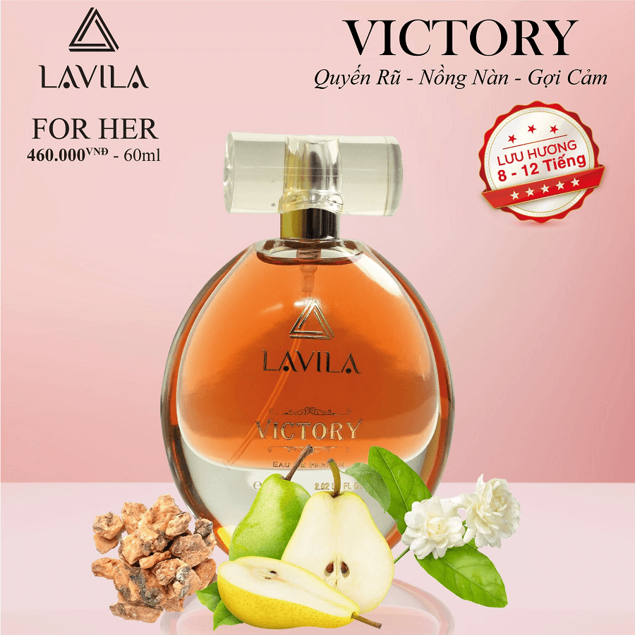 Nước Hoa Nữ Lavila Victory 60ml phong cách Quyến Rũ  Nồng Nàn  Gợi Cảm
