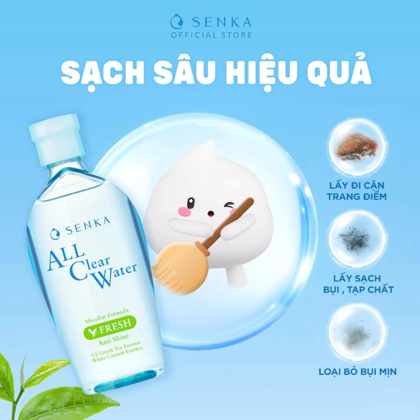 Nước Tẩy Trang Senka A.L.L Clear Water Micellar Fresh 230ml