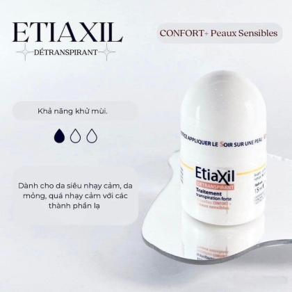 Lăn khử mùi EtiaXil Dành cho da siêu nhạy cảm – 15ml nâu
