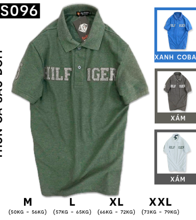 Áo Thun Polo Nam Cổ Bẻ Thêu Đắp Chữ - CS096