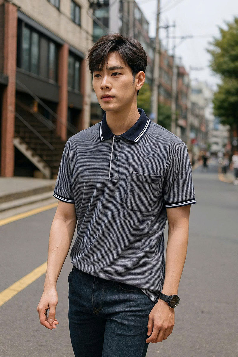 8869_z6957262695819-83ce28f76344c562d6f346a34d3e51cc_20250829161552-1.jpg Áo Thun Polo Sọc Nam Cổ Bẻ Có Túi - AS024