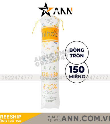 Bông Tẩy Trang Mihoo 150 Miếng - 8936112021119