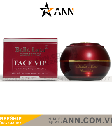 Kem Face VIP Đỏ Giảm Thâm Nám Căng Bóng Da Balla Luta - 8936144070147