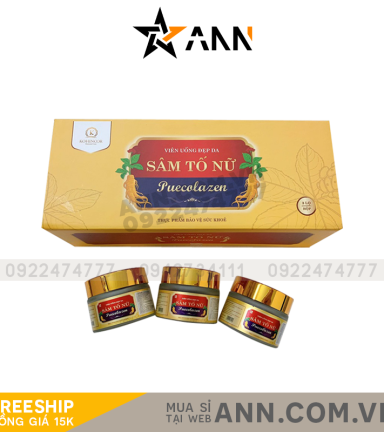 Viên Uống Sâm Tố Nữ Collagen Puecolazen - 8938527095099