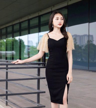 Đầm đen tay lưới bi Mới 100%, giá: 199.000đ, gọi: 0926471037, Quận 10 - Hồ  Chí Minh, id-b5c51600