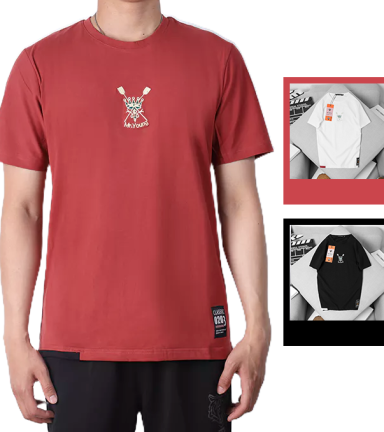 Áo Thun Nam Cổ Tròn Thêu Logo Thun Quảng Châu - AB405