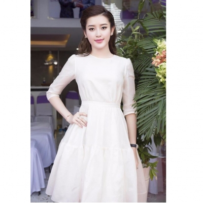 Váy thô Hàn Quốc bèo vuông ren hoa vàng vintage CHERRY Lamm  Con là điều  ngọt ngào nhất