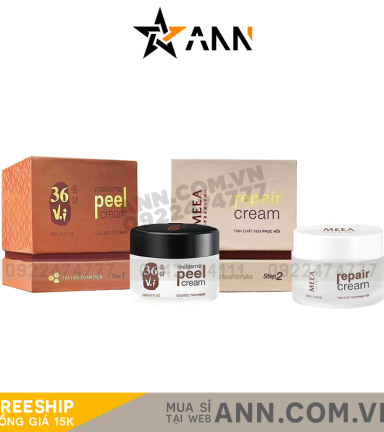 Combo Peel Da Tảo Sâm Đông Y 36 Vị + Kem Phục Hồi Da Ha 36 Vị MeeA Origin - COMBO01