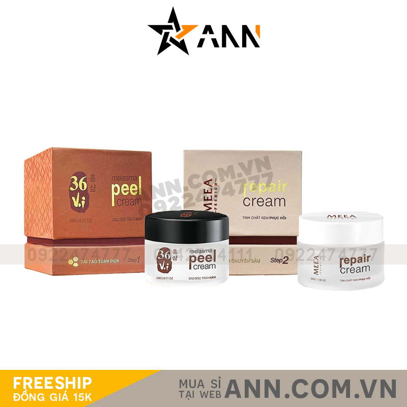 combo01.png Combo Peel Da Tảo Sâm Đông Y 36 Vị + Kem Phục Hồi Da Ha 36 Vị MeeA Origin - COMBO01