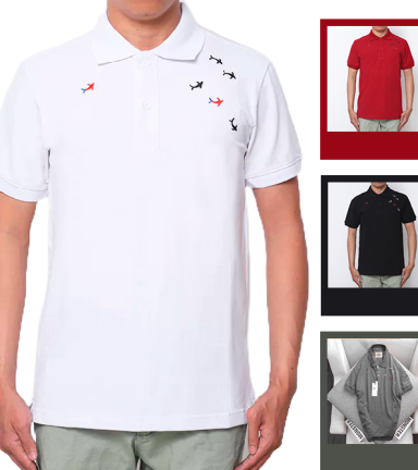 Áo Thun Nam Thêu Cá Mập Cao Cấp (Có Size 3XL) - CS123