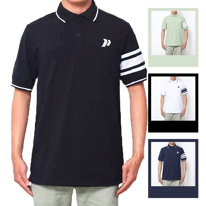 cs179.png Áo Thun Nam Có Cổ Cá Sấu Đốm Thêu Logo (Có Size 3XL) - CS179