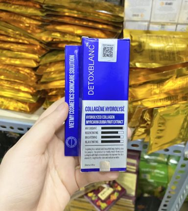 Serum collagen viên thủy phân Hydrolysé dưỡng da mặt Detox Blanc chính hãng - 8936104150643