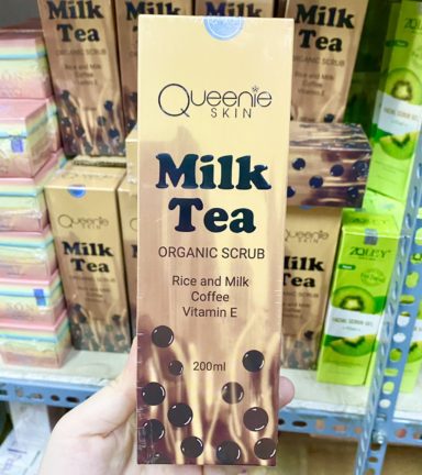 Tẩy tế bào chết Milk Tea trân châu đường đen Queenie Skin chính hãng - 8938513314043