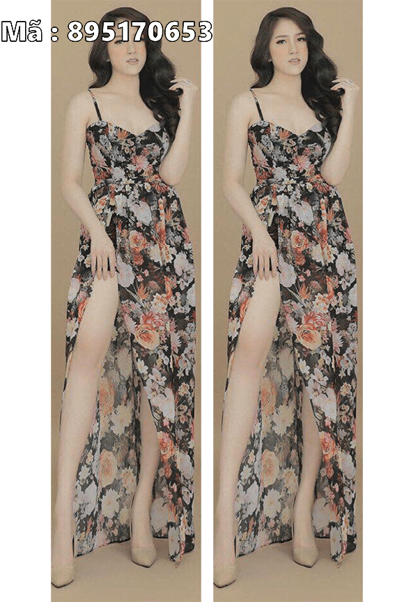 Mua Đầm váy kiểu nữ 2 dây cúp ngực hoa nhí tại Lục Tiểu Phụng | Tiki