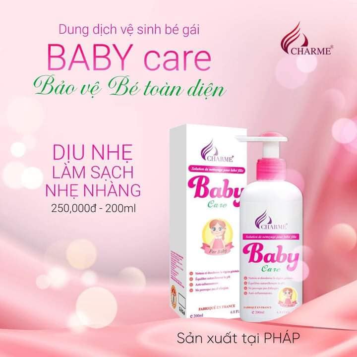 Dung dịch vệ sinh bé gái Baby Care charme chính hãng