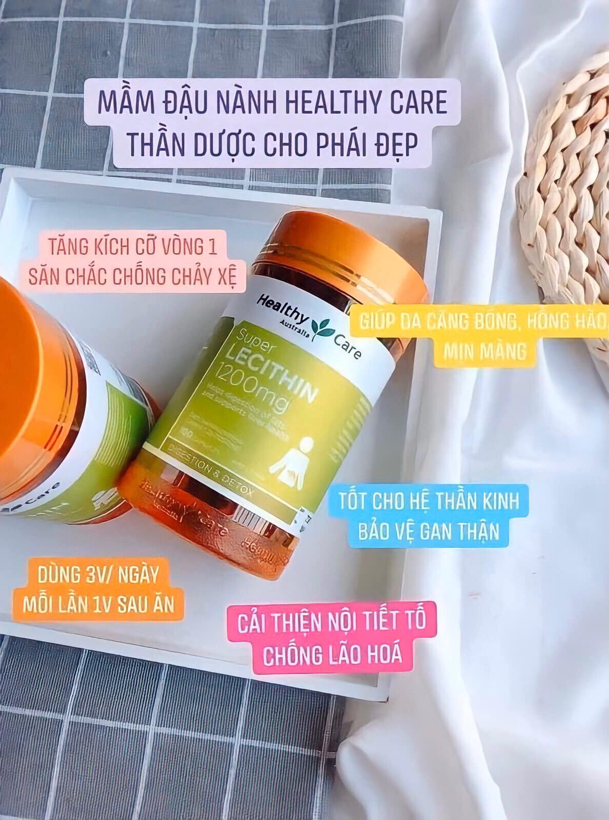 Nầm đậu nành Healthy Care thần dược cho phái đẹp