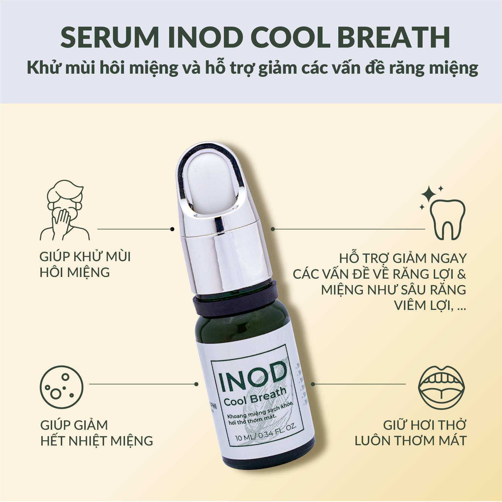 Tự Tin Giao Tiếp Với Serum Inod Cool Breath Thơm Miệng Huyền Phi