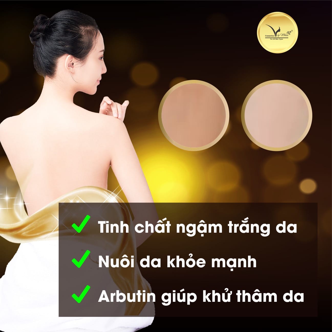 Kem Body Hoàng Gia Vip White - Làn Da Đẹp Sang Chuẩn Quý Tộc