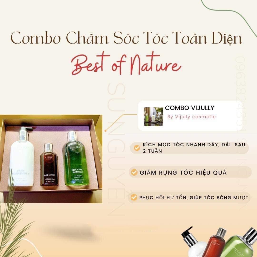 Combo Gội Xịt Xả Vijully Phiên bản mới