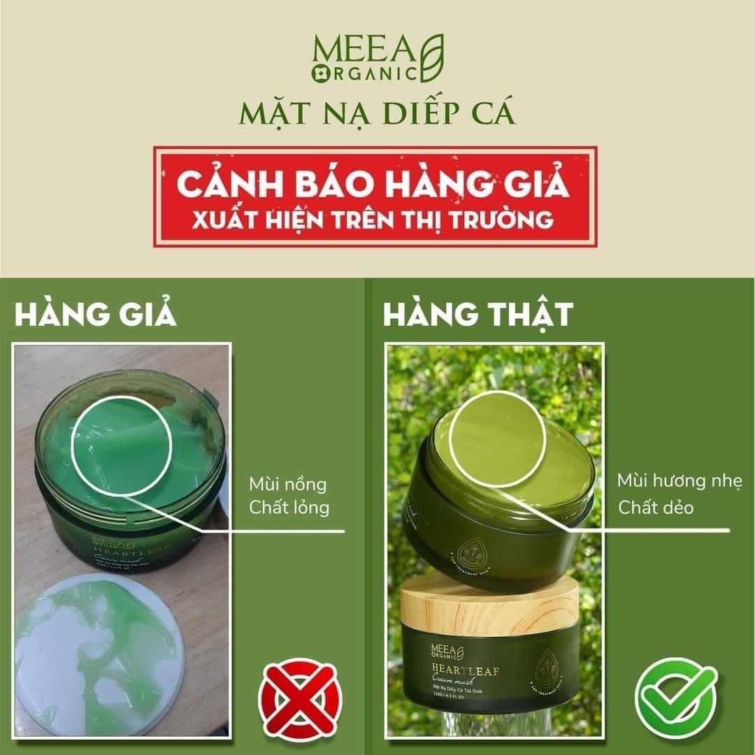 Phân Biệt thật giả Mask Nhiếp Cá Meea Organic