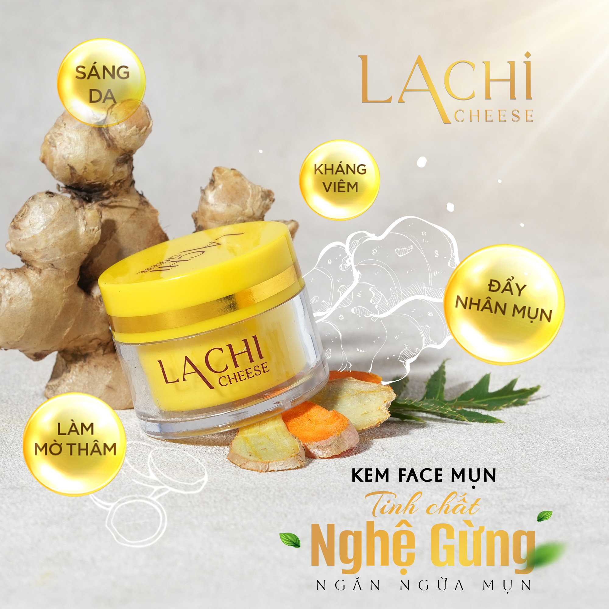 Kem Trị Mụn Kháng Viêm Mờ Thâm Mụn Lachi Cheese