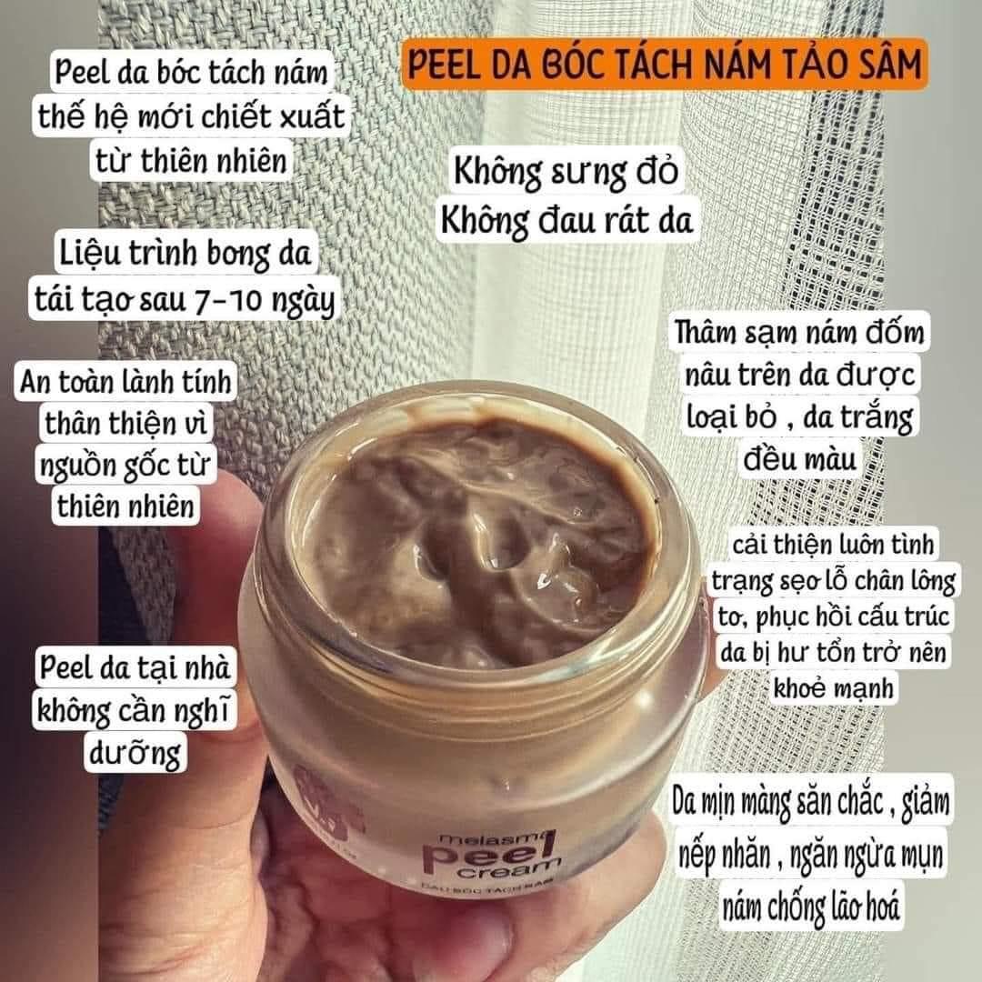 Peel da tảo sâm đông y 36 vị Meea Origin gải pháp peel da tại nhà