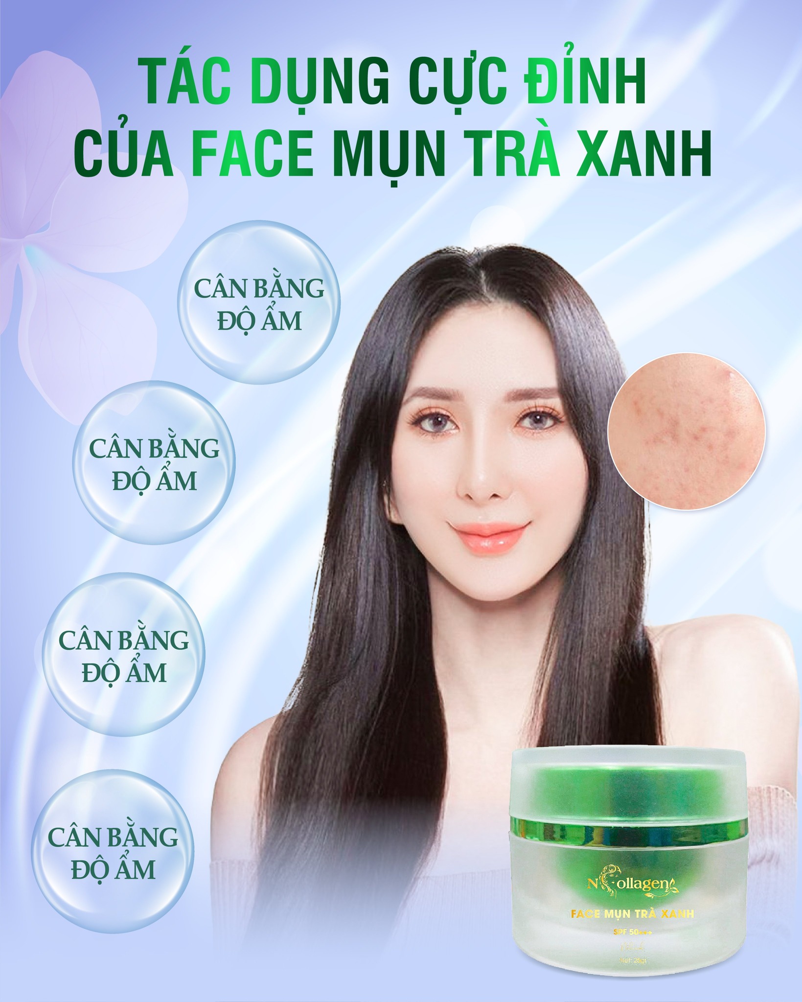 Tuyệt chiêu chăm da láng mịn khỏi mụn cùng Face Mụn Trà Xanh