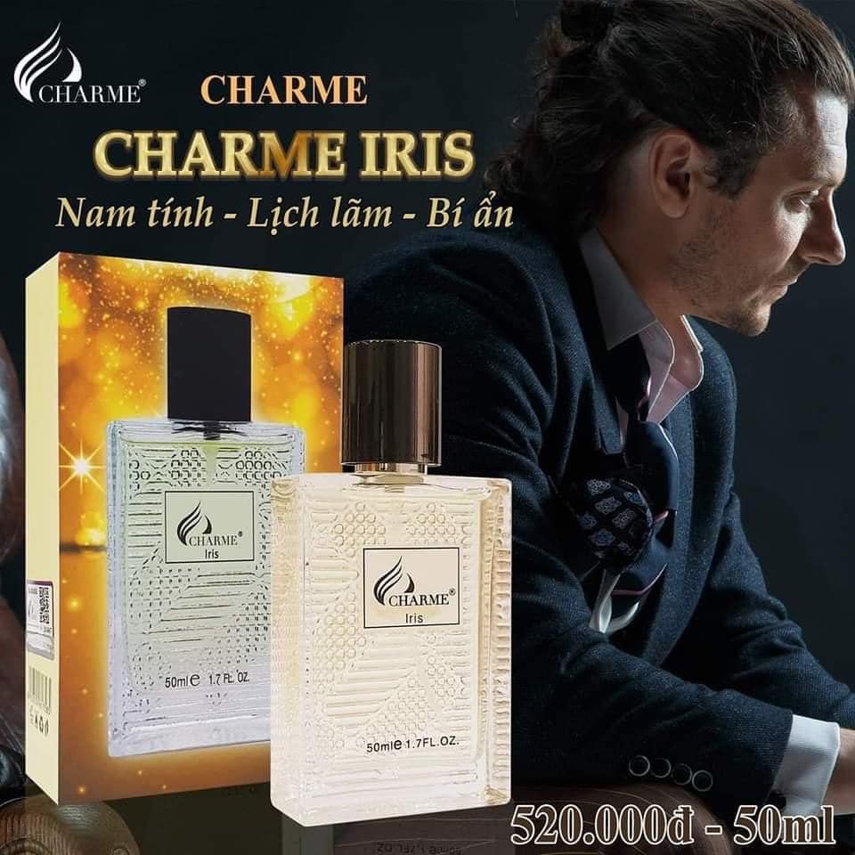 Charme Iris 50ml Mùi hương toát ra từ cơ thể nam giới luôn mang lại một sức hút khó cưỡng