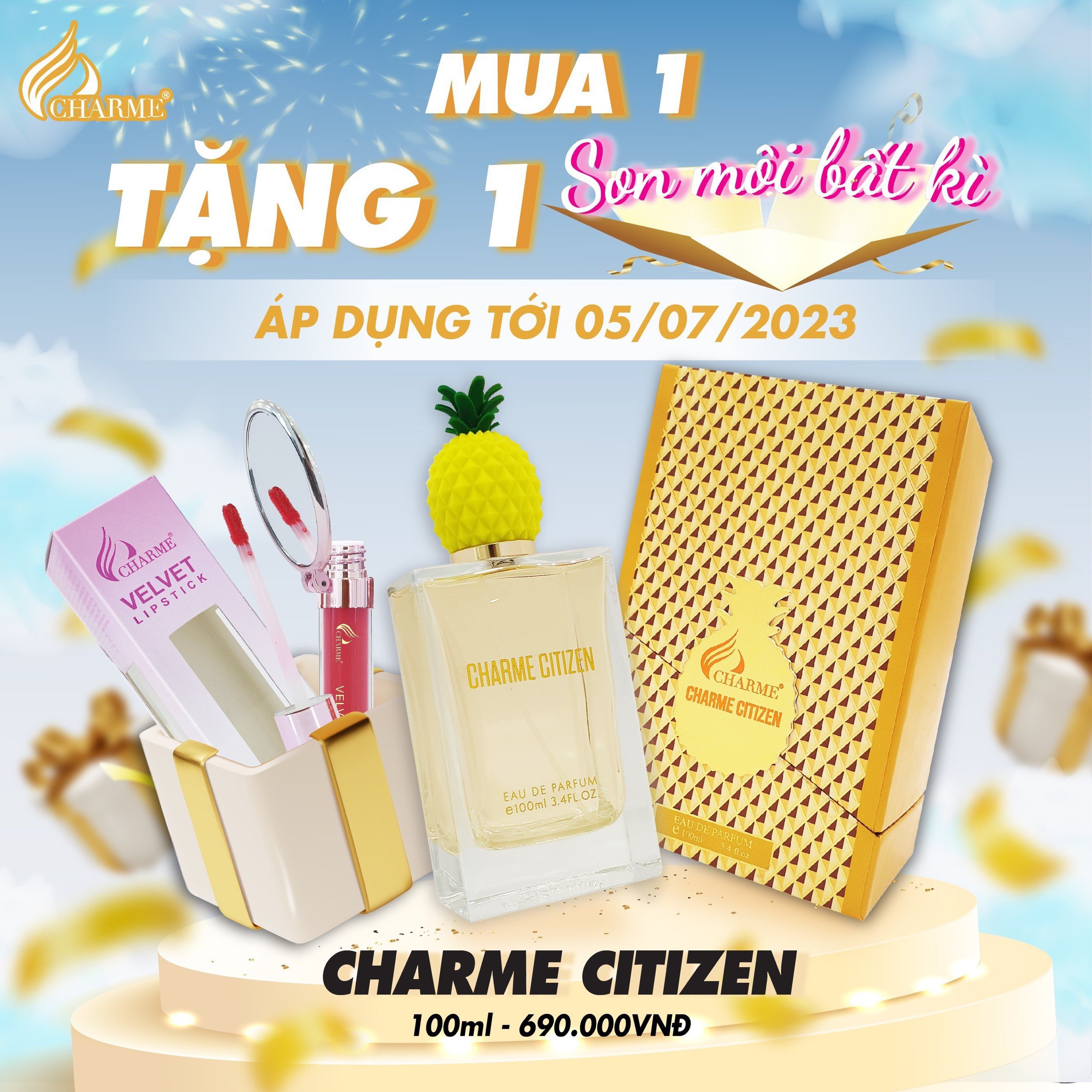 Charme Citizen  mùi hương trị được cơn nóng mùa hè