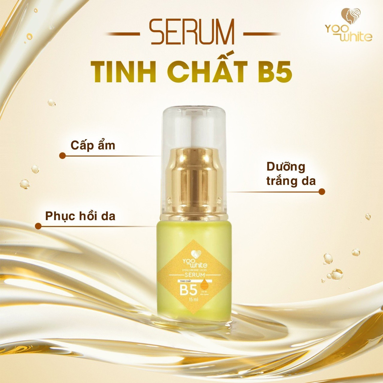 Serum tinh chất B5 Yoo White dướng trắng da chuyên sâu giúp da căng bóng đàn hồi